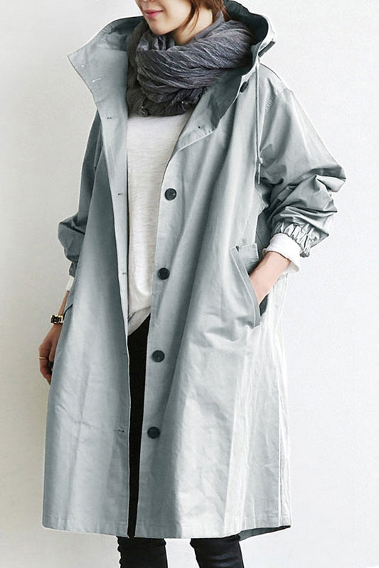 Bellerue - wasserdichter trenchcoat mit kapuze