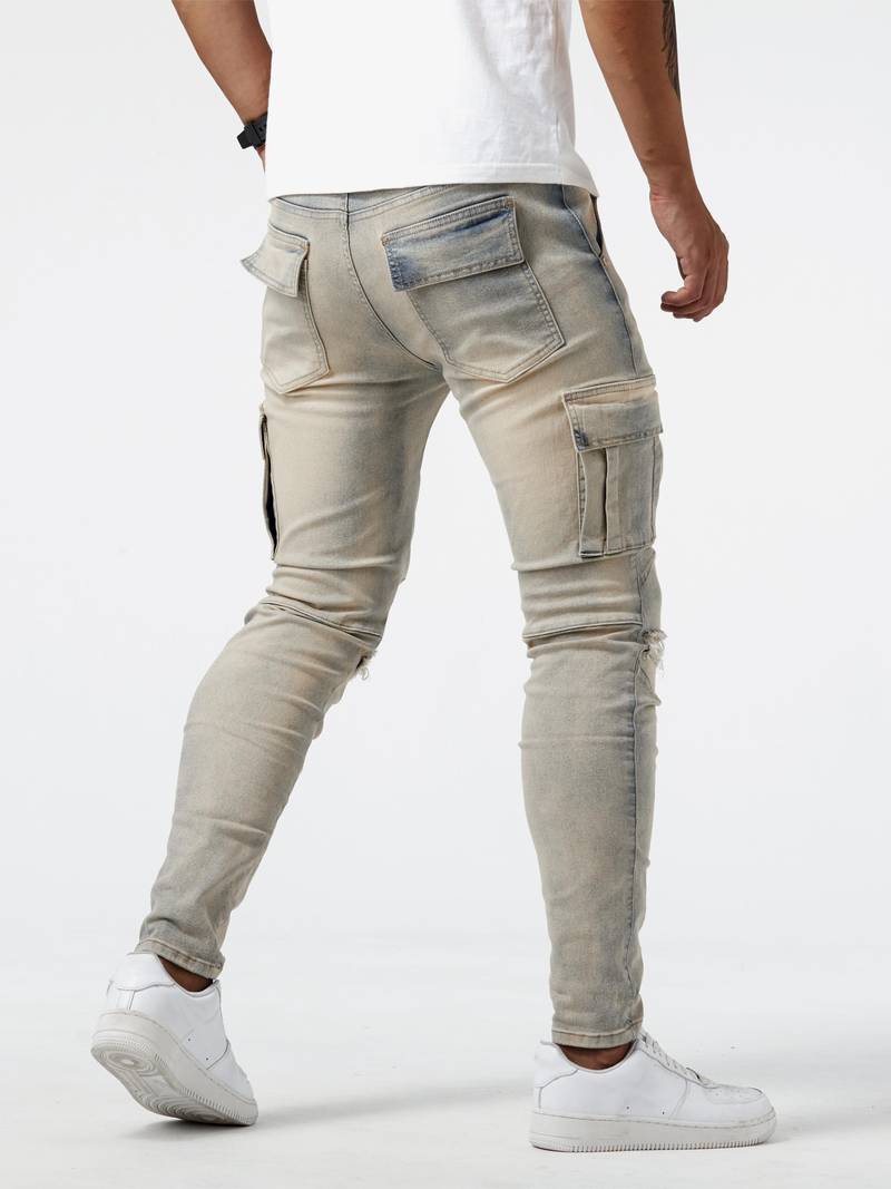 Dean – slim-fit-cargos für herren