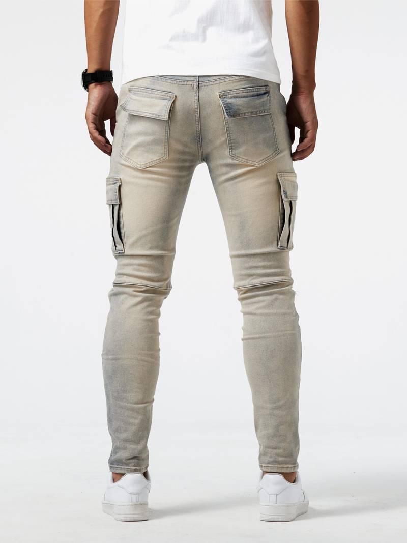 Dean – slim-fit-cargos für herren