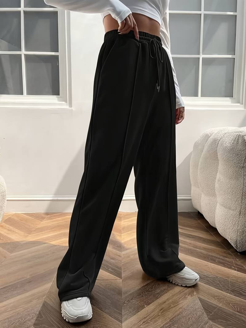 Hannah – lässige, lockere hose mit hoher taille