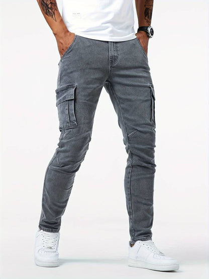 Dean – slim-fit-cargos für herren