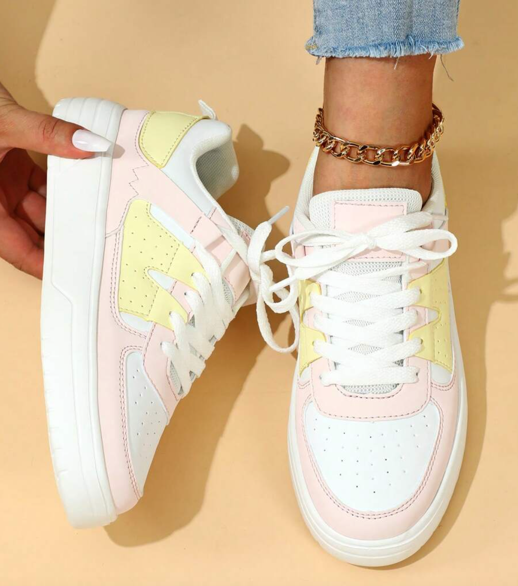 Sneakers für Damen in Gelb und Pink