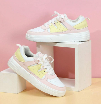 Sneakers für Damen in Gelb und Pink