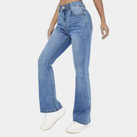 Pippa - modische damenjeans mit hoher taille für einen lässigen look