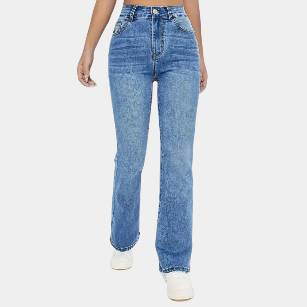 Pippa - modische damenjeans mit hoher taille für einen lässigen look