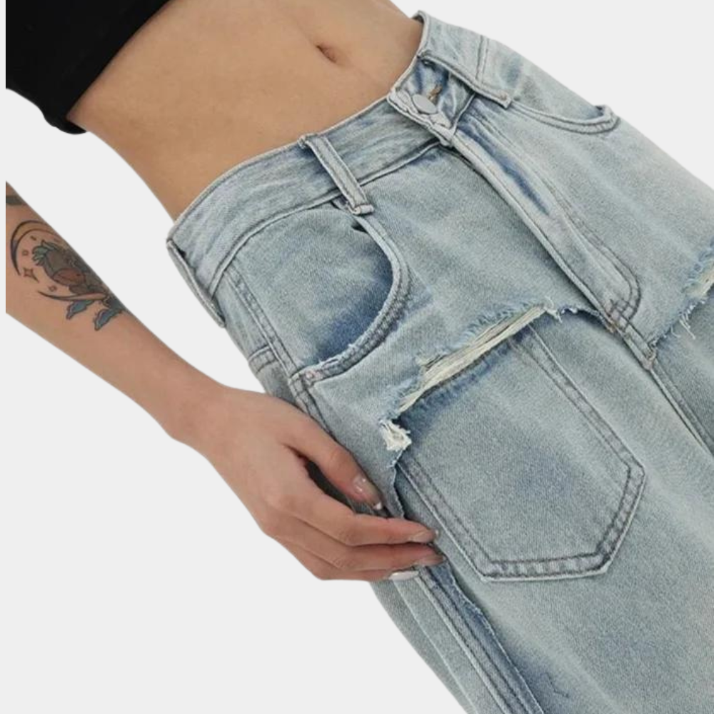 Modische denim-jeans für frauen