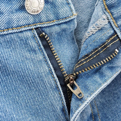 Mailani - trendige denim-cargo-hose für frauen