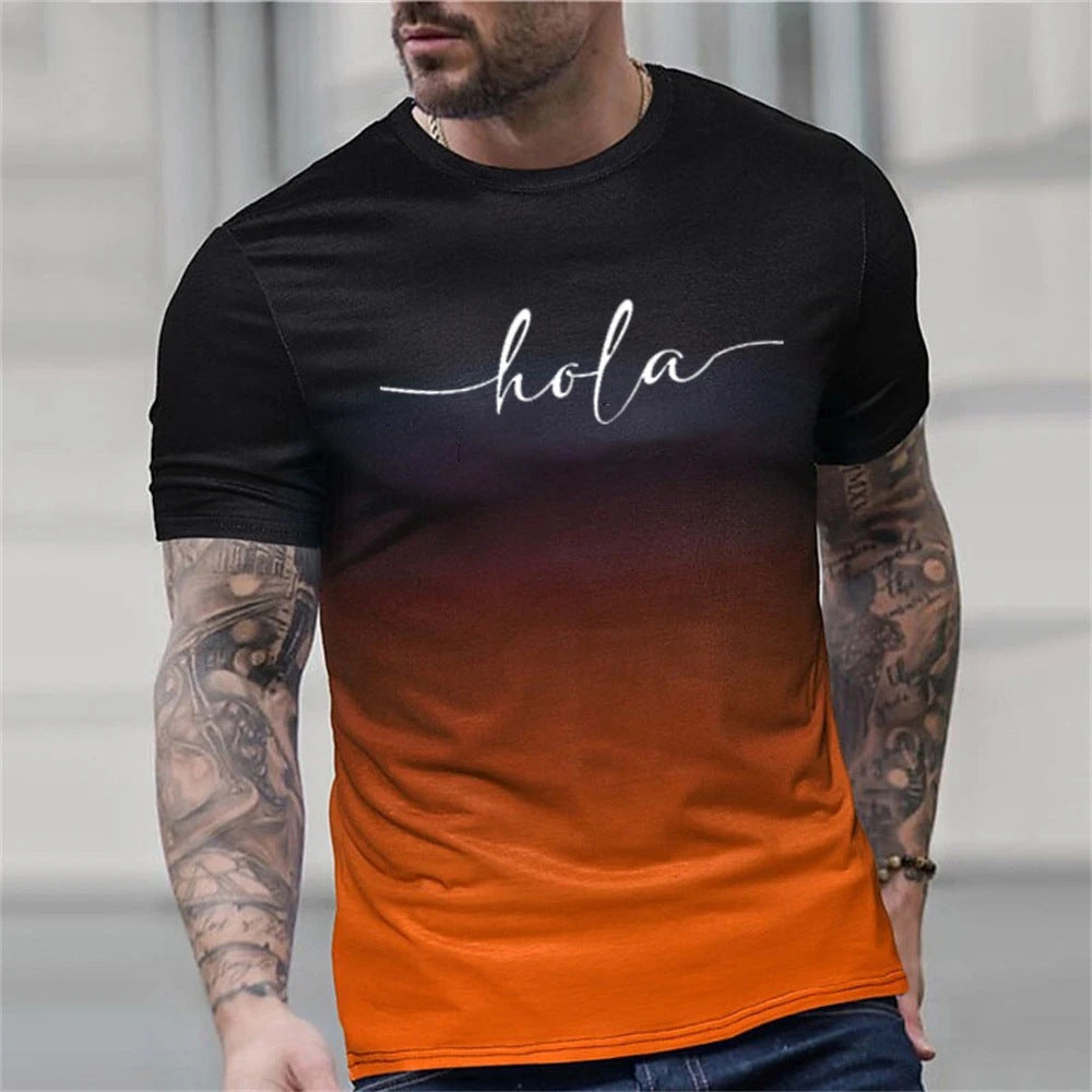 Orange T-Shirt für Herren