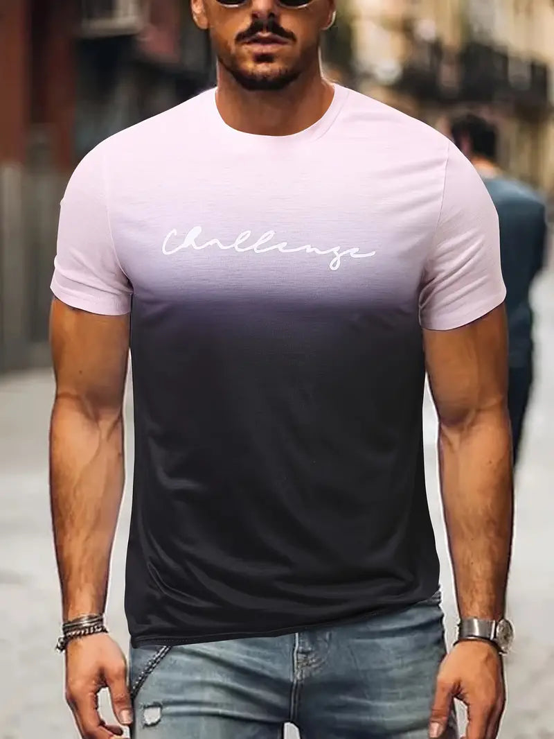 Rosa T-Shirt für Herren