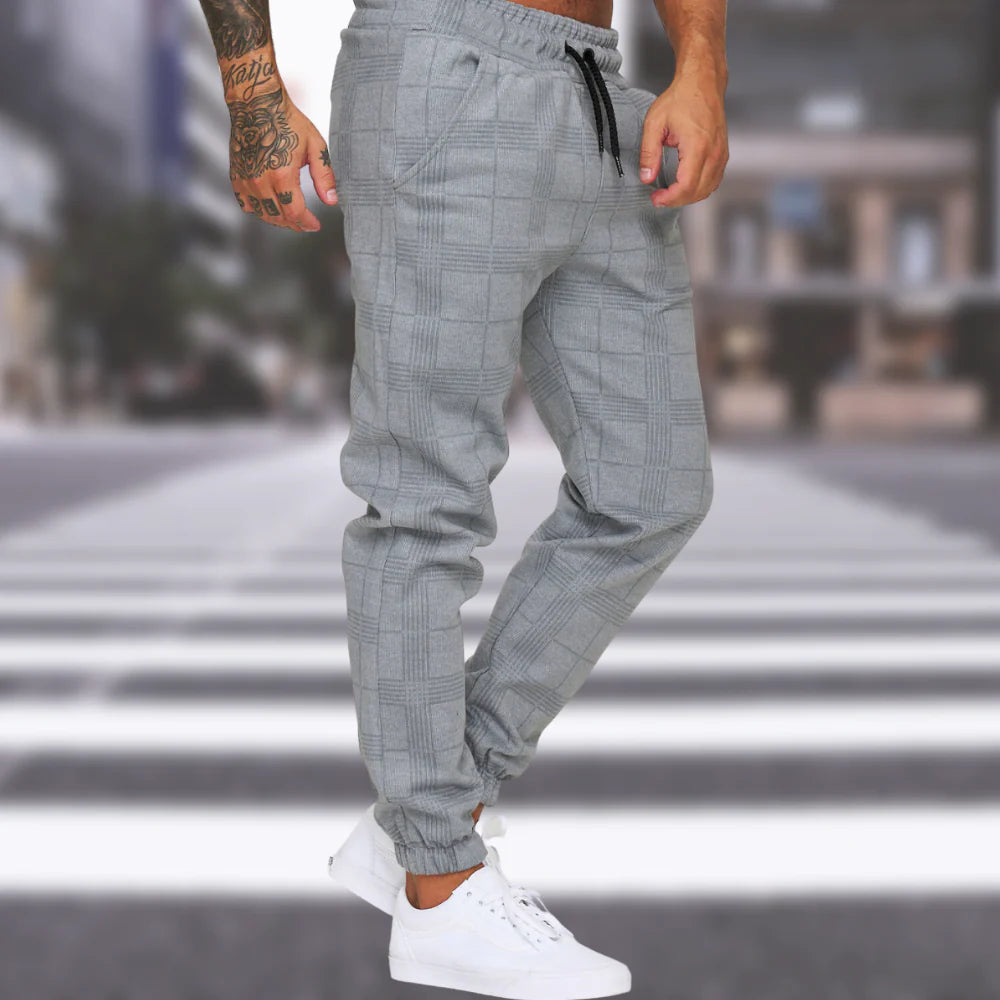 Grau Chino Hose für Herren