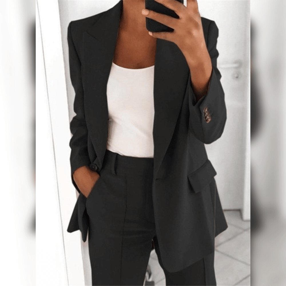 Blazer und anzug schwarz für Damen