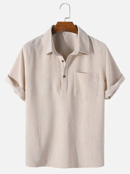 Beige Sommer Shirt für Herren