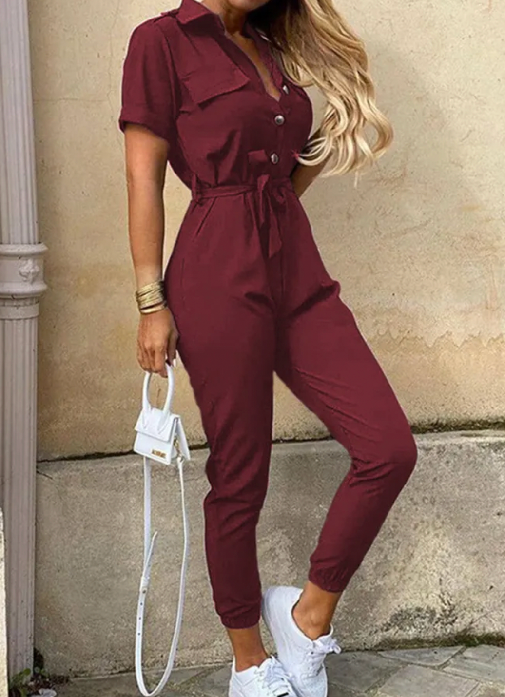 Rot Jumpsuit für Damen