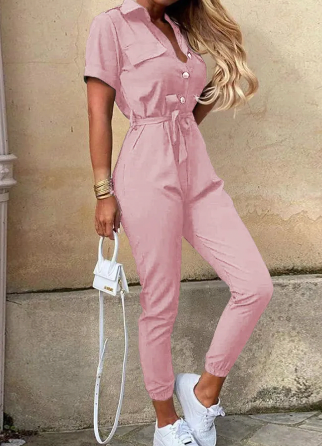 Rosa Jumpsuit für Damen