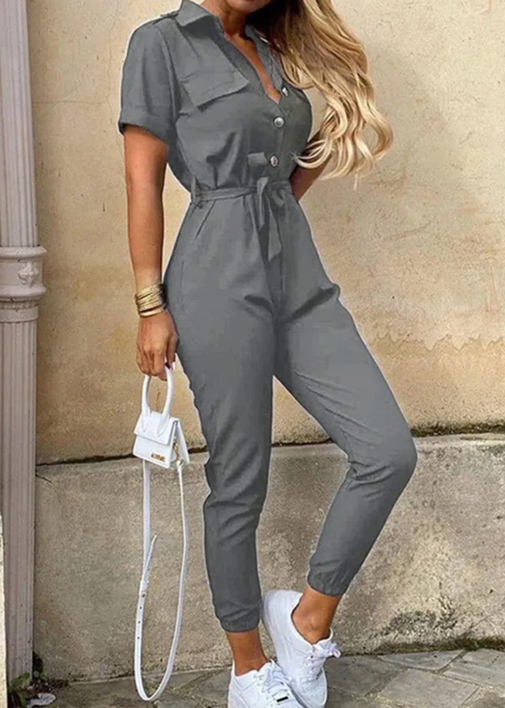 Grau Jumpsuit für Damen