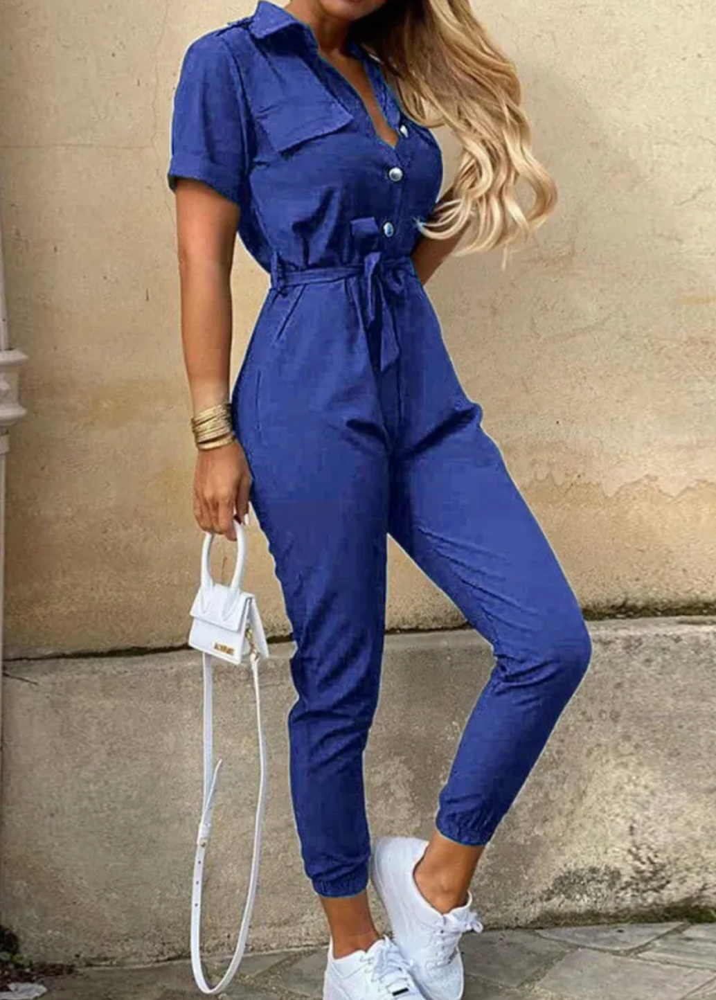 Dunkelblau Jumpsuit für Damen