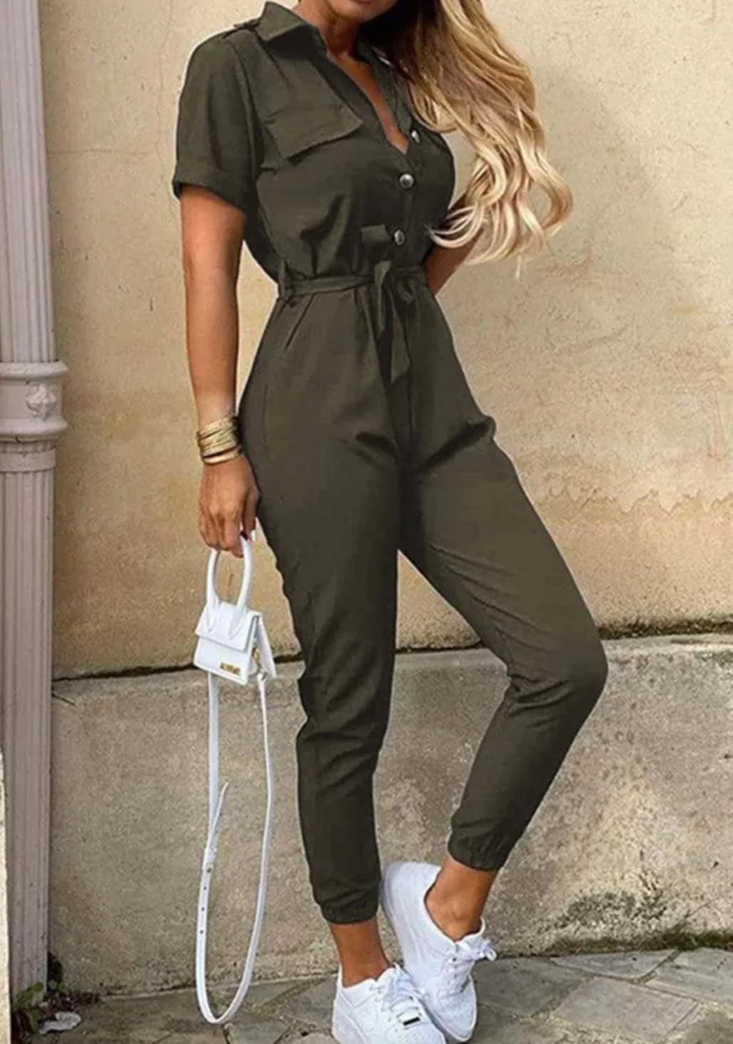 Grün Jumpsuit für Damen