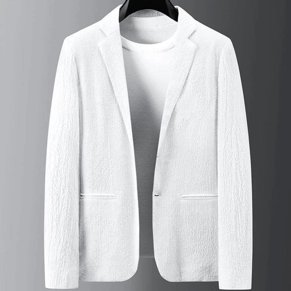 Weiß lässige zweiteilige Anzug Blazer