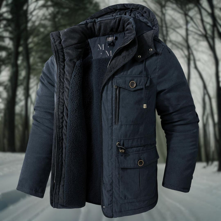 Warme herren-winterjacke mit wohlfühlfaktor