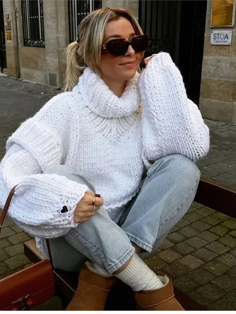 Rheia - Kuschelstrick Pullover