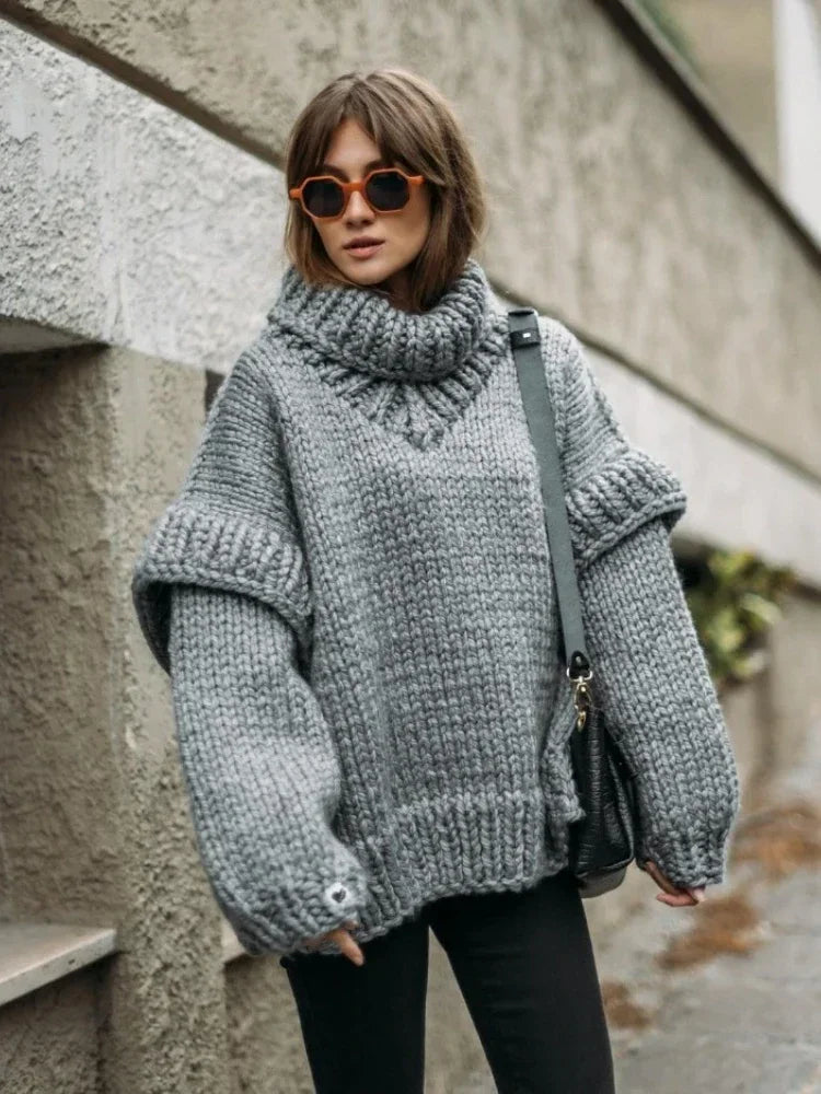 Rheia - Kuschelstrick Pullover