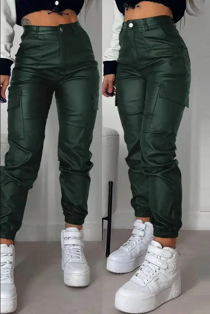 J2K | cargohose aus leder