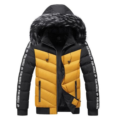 Berno - zweifarbige winterjacke für herren