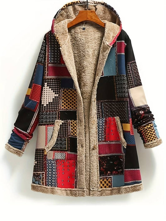 Emily – patchwork-kapuzenjacke