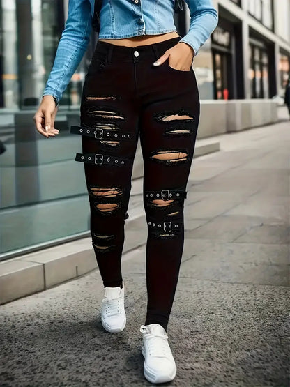 Hannah – stylische, zerrissene, schicke röhrenjeans