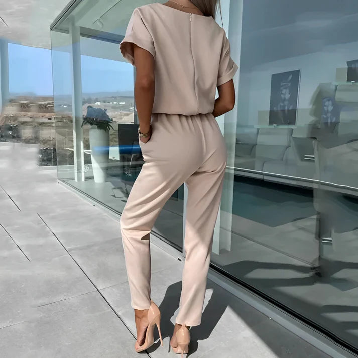 Jumpsuit julia mit kurzen armeln