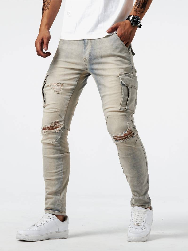 Dean – slim-fit-cargos für herren