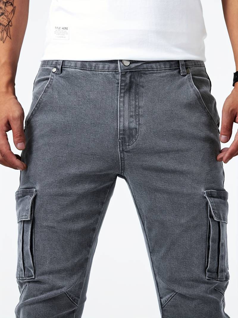 Dean – slim-fit-cargos für herren