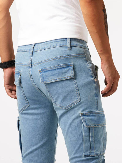 Dean – slim-fit-cargos für herren