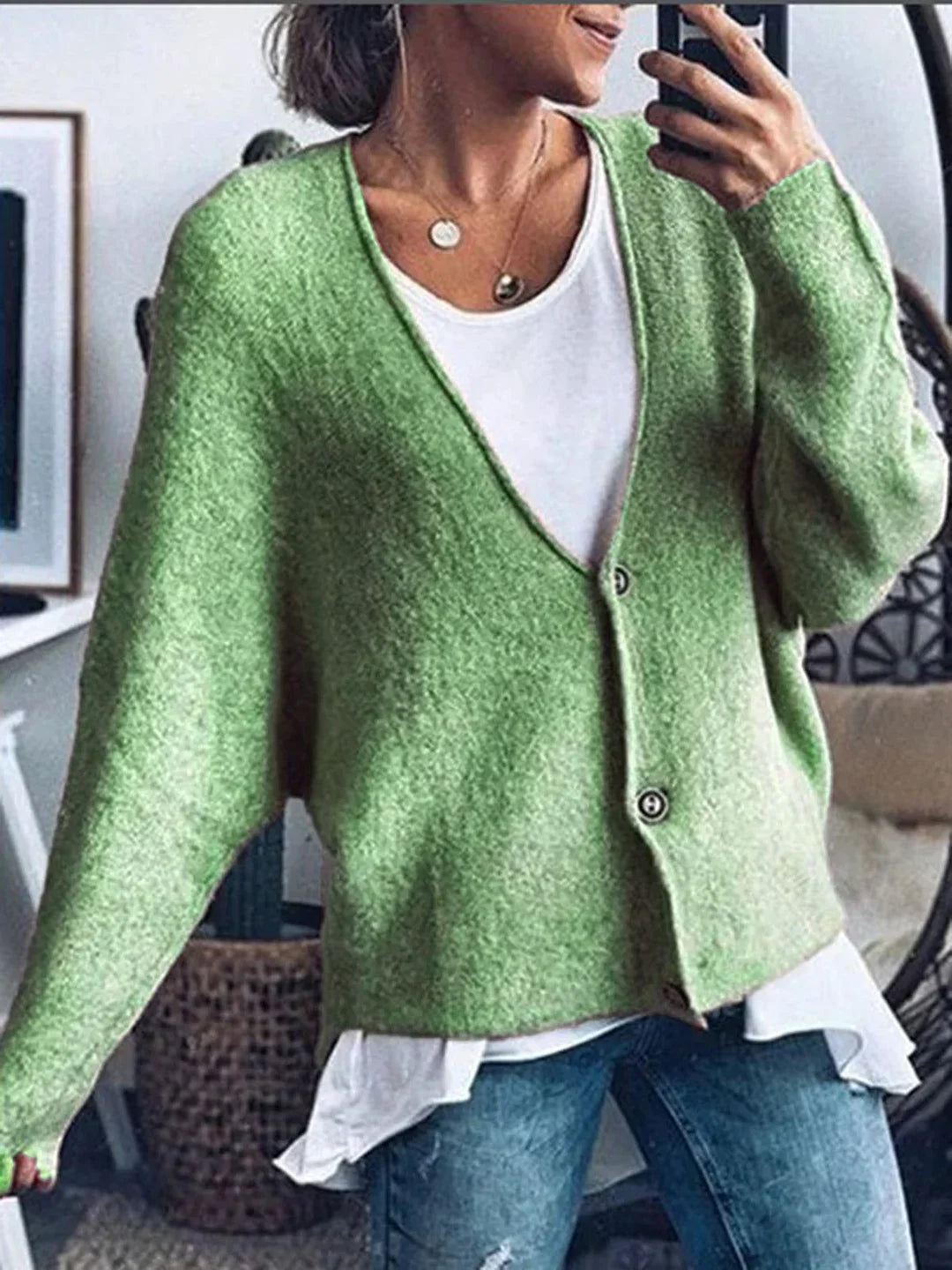 Hazel – lässiger langarm-cardigan