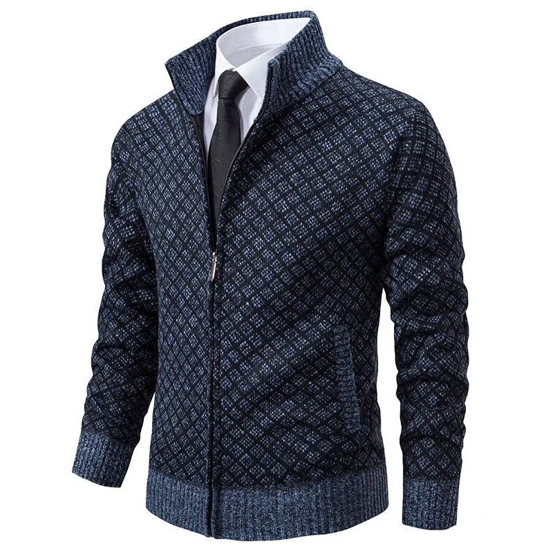 Louis - jacquard strickjacke