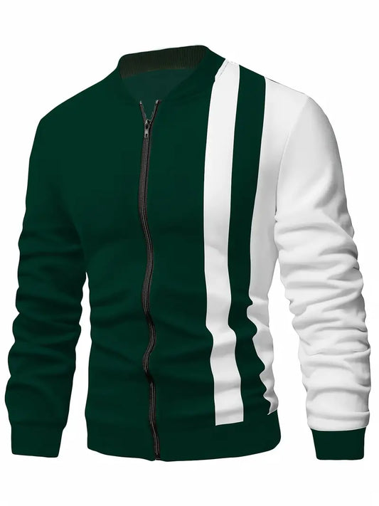 Ambrose – baseballjacke im farbblockdesign