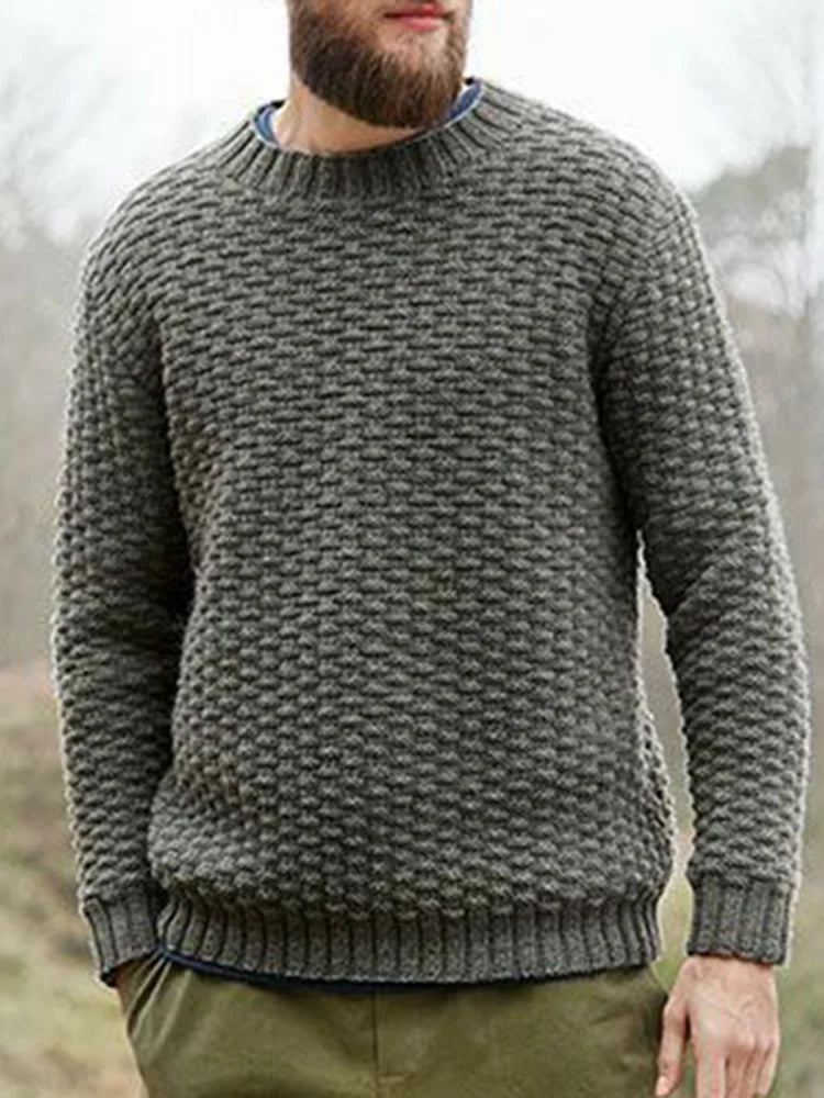 Jovan – pullover mit strukturmuster