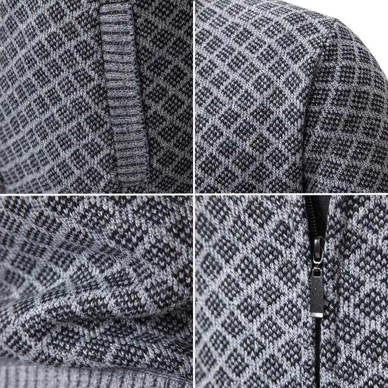 Louis - jacquard strickjacke