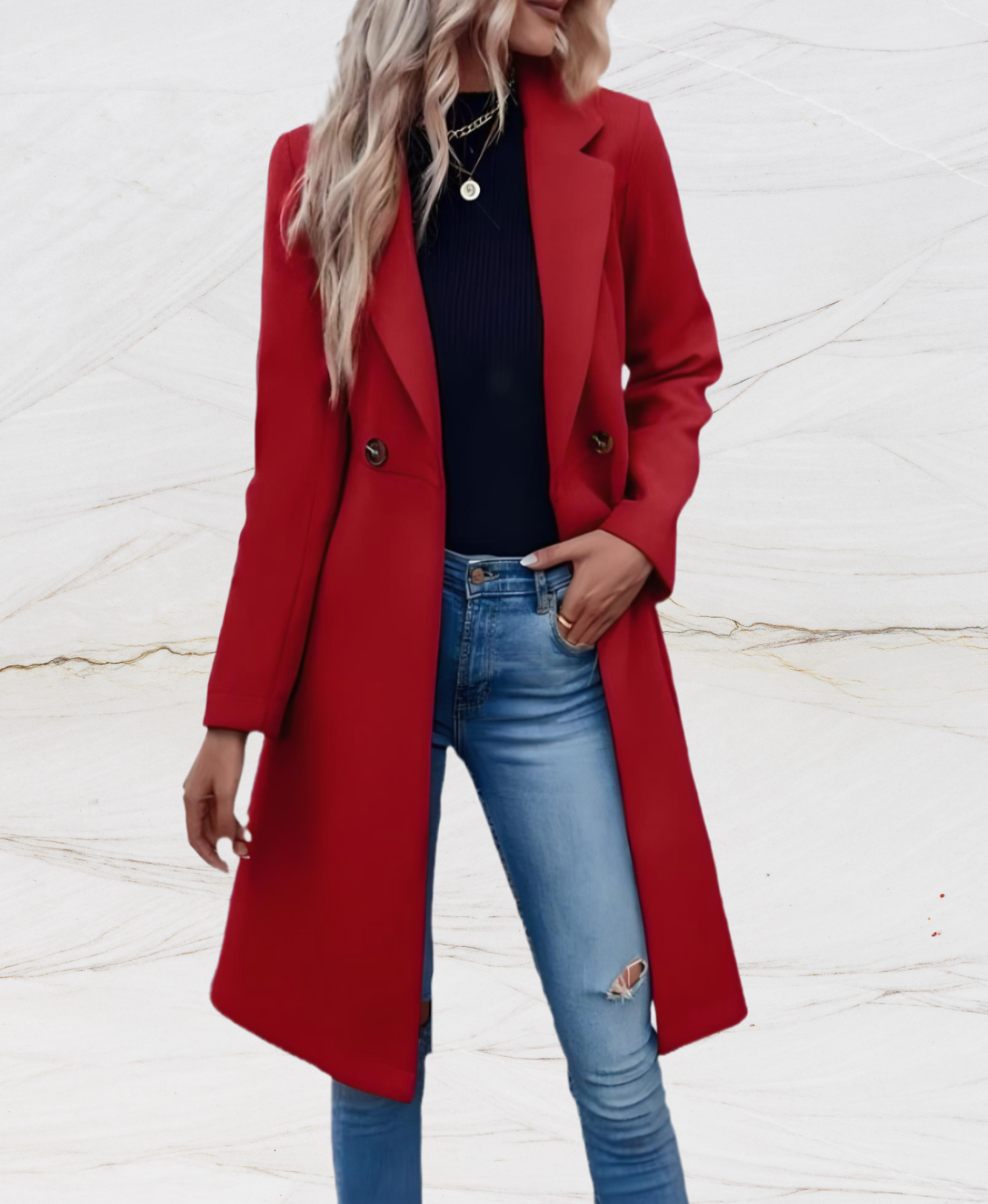 Emma – elegante lange jacke