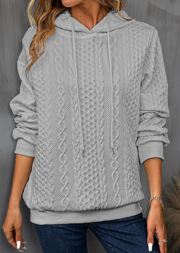 Isabella – stylischer kapuzenpullover mit kordelzug