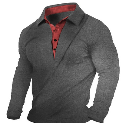 James – modernes italienisches sweatshirt mit kragen für herren