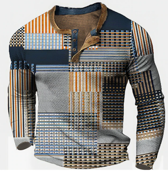 Oliver – stylischer pullover mit waffelstruktur für herren (italienisches design)